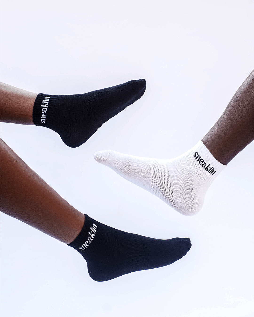 Mid Crew Socks (White)