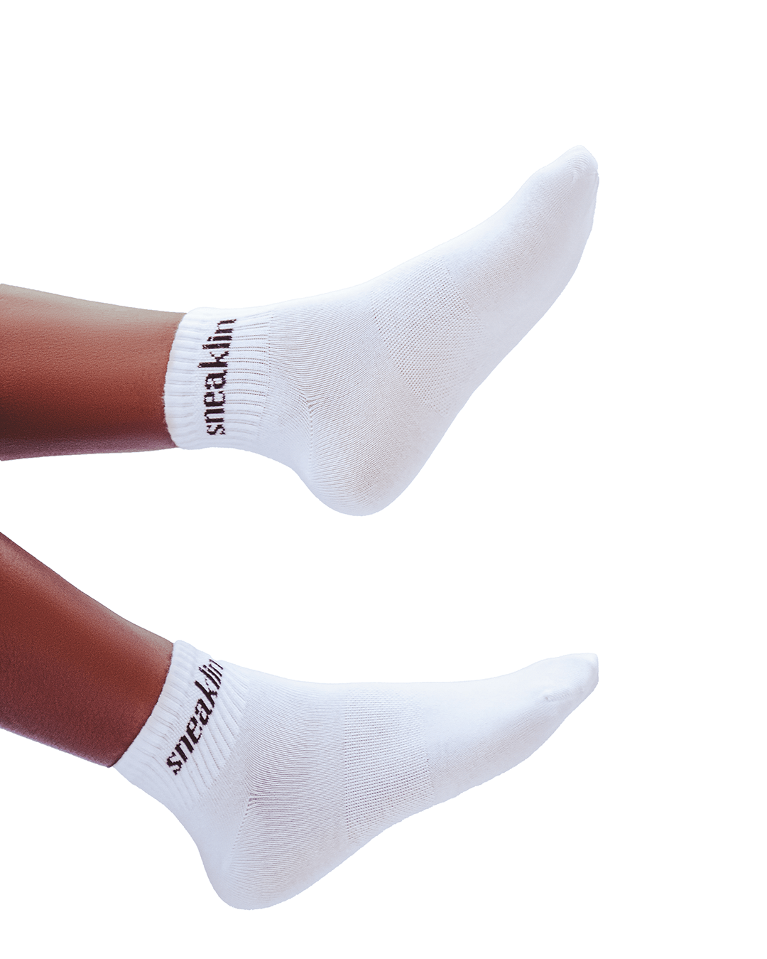 Mid Crew Socks (White)